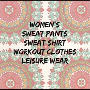 Women’s sweats, work out wear & leisure wear